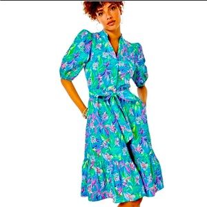 NWT Lilly Pulitzer Shona Knee Length Stretch Dress 16